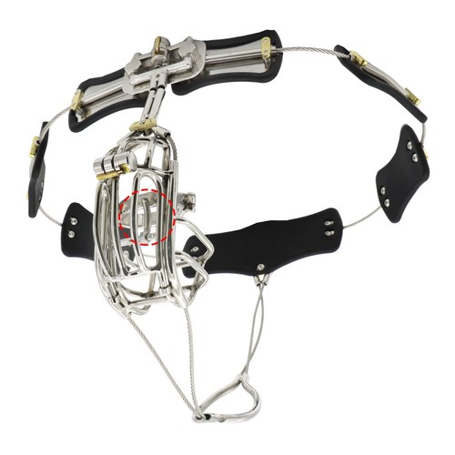 Clip Cage Design Stainless Steel Detachable Male Chastity Belt Ttype
