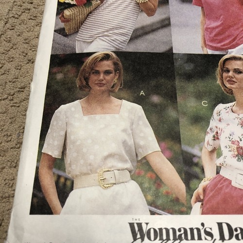 McCalls 6373 Loose Pullover Tops Misses Size 16-18-20 Uncut Sewing Pattern (A) - Picture 4 of 7