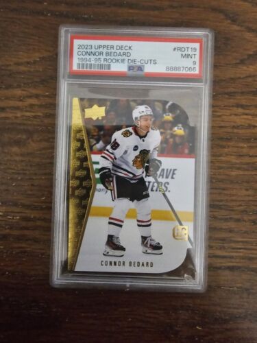 2023 Upper Deck Gold Die Cut Connor Bedard RC Rookie PSA 9 SP