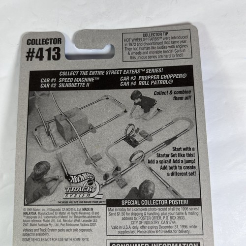 New Hot Wheels Street Eaters Series - #2 of 4 - Silhouette II - #413 - 1995 - Picture 10 of 10