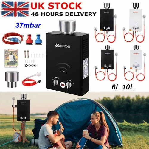 6L 10L Instant Hot Water Heater Gas Boiler Tankless LPG Propane Camping  Shower | eBay