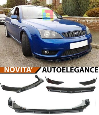 FORD MONDEO III MK3 VORDERE STOSSSTANGE BLATT ABS LOOK RS SCHWARZ SPLITTER