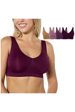 Rhonda Shear 4-pack Original Ahh Bra Sienna/Mauve/Plum/Eggplant