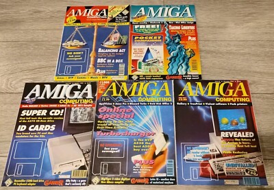 Amiga Computing Magazin x 5 Ausgaben 1992 Ausgaben 51 bis 55