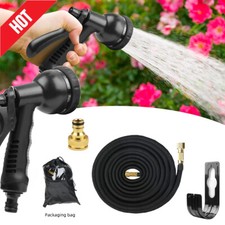 Stretch Hose Flexible Extendable Compact Garden Patio Water Hose Pipe 25FT-100FT