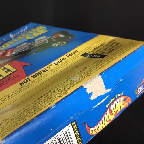 Vintage 2000 Hot Wheels Brach's Fruit Snacks Box Collectible Display