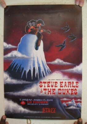 Steve Earle Fillmore Plakat