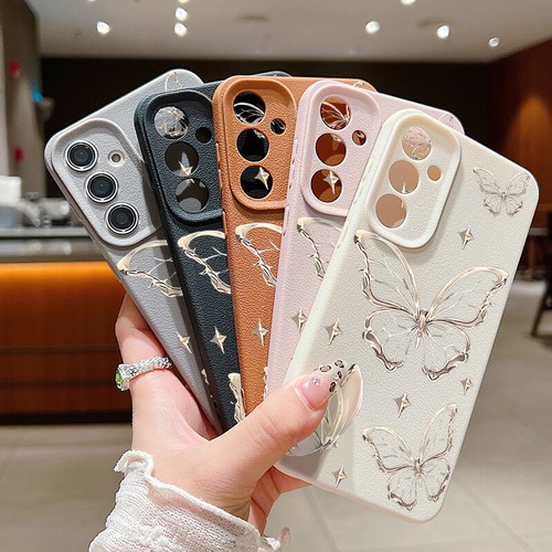 Coque Silicone Papillon Pour Samsung S25 S24 S23 S22 S21 S20FE A56 A36 A15 Cover - Zdjęcie 3 z 20
