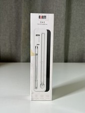 BUBM 2 in 1 STYLUS  CHARGING CASE, WHITE, FOR IPAD, NEW BOX