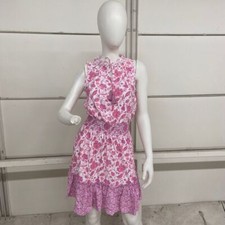 CABANA LIFE Coverfluxe Smocked Waist Dress Women's Size S Provence Pink