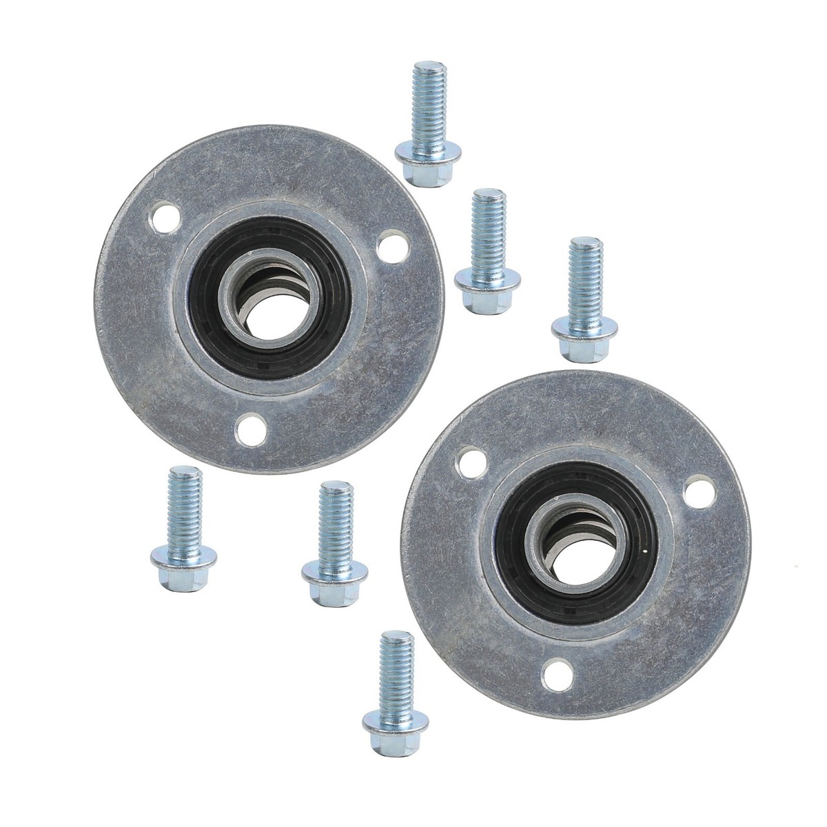 Pair 3 Stud Wheel Hub+17mm Stub Axle Steering Knuckle