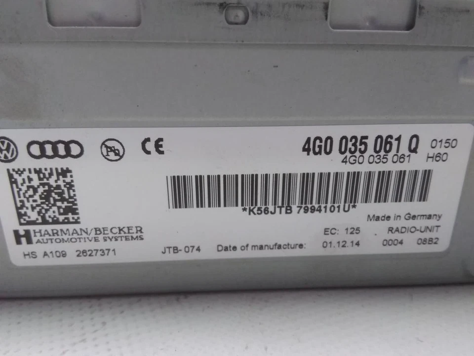 Audi A5 Sportback 8T original Radio Unit 4G0035061Q Bj.2014 - Bild 2 von 4