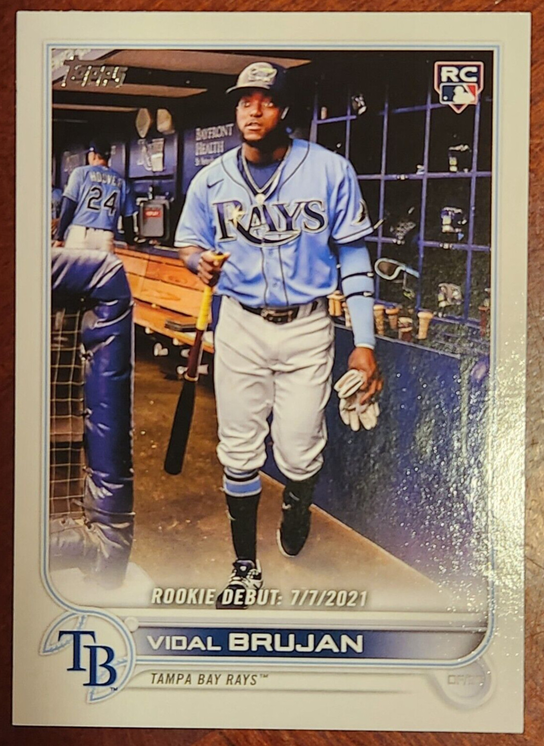 2022 Topps Update #US8 Vidal Brujan RD RC Rookie Tampa Bay Rays