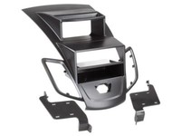 Autoradioblende 1-DIN Doppel-Din Einbaurahmen FüR Ford Fiesta MK7 Schwarz