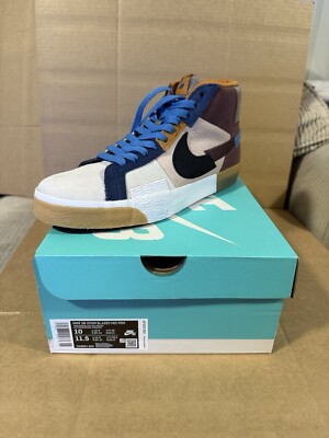 Nike SB Zoom Blazer Mid PRM Mosaic Pack Dark Wine Size 10 DA8854-600 DS NEW RARE