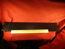 2RU Rack Mount Blank 19" x 3.5" Used Aluminum Black 2 Screw Hole