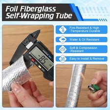 Self Adhesive Heat Shield Sleeve Reflective for Hoses, Wire Harnesses, Exhaust