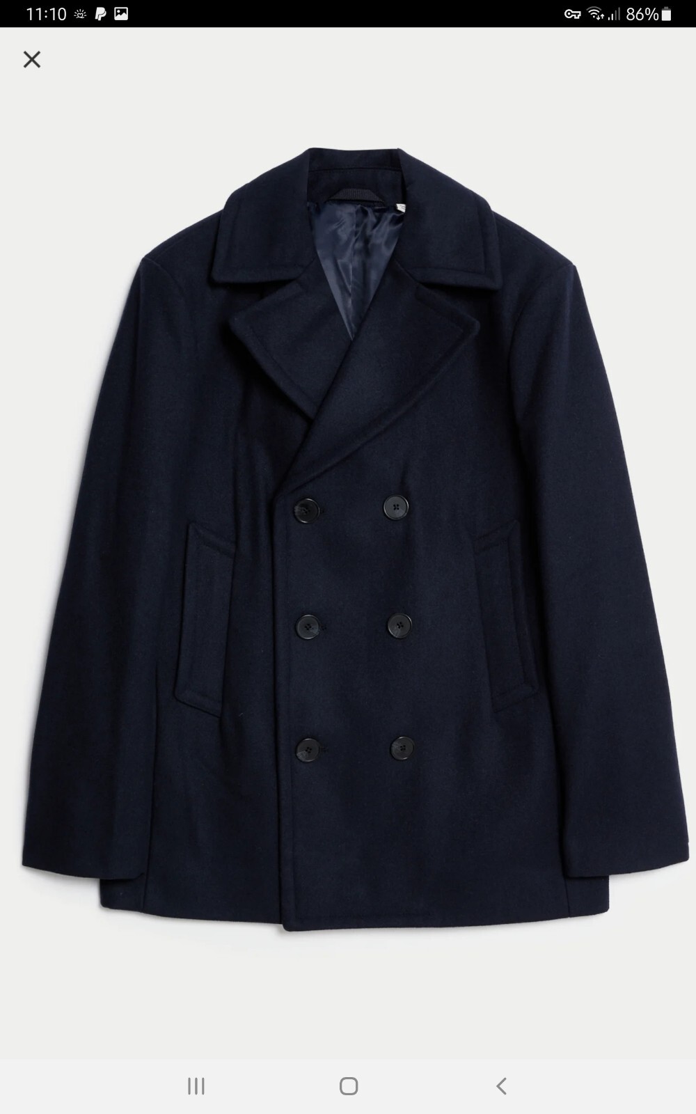 Mens 2xl Navy Jacket BN Marks and spencer image 4