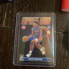 Ausar Thompson 2023-24 Optic Basketball Express Lane Holo Prizm Rookie Pistons