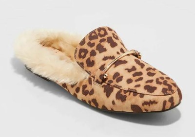 women's rebe faux fur mules