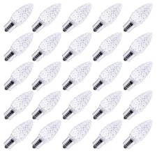 **SALE** Commercial Grade C9 LED Christmas Lights Replacement Bulbs - COOL WHITE