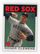 Roger Clemens 2021 Topps Series 1 1986 35th Anniversary #86B-40 Red Sox