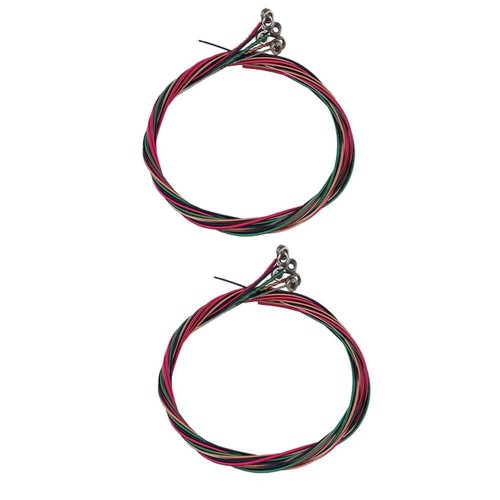 12pz Chitarra Folk Elettrica/Acustica Acciaio 1°-6° Corde Ricambio Antiruggine - Foto 14 di 15