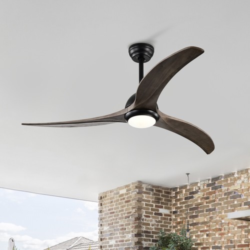 52" Ceiling Fan, Indoor Outdoor Ceiling Fan W Light & Remote Control Noiseless - Picture 6 of 22