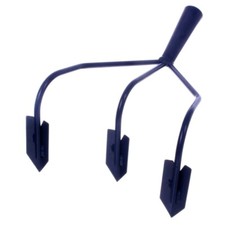 3 Prong Hand Scarifier Cultivator Head Digging Hoe Gardening and Farming Tool