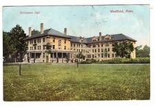 Postcard MA Dickinson Hall Westfield State College Massachusetts 1907 Antique