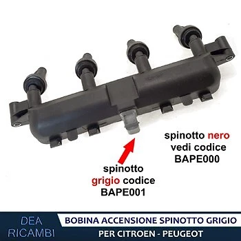 Bobina Accensione per PEUGEOT PARTNER RANCH, MPV, Space wagon 5G 96-15 BAPE001 - Foto 2 di 4