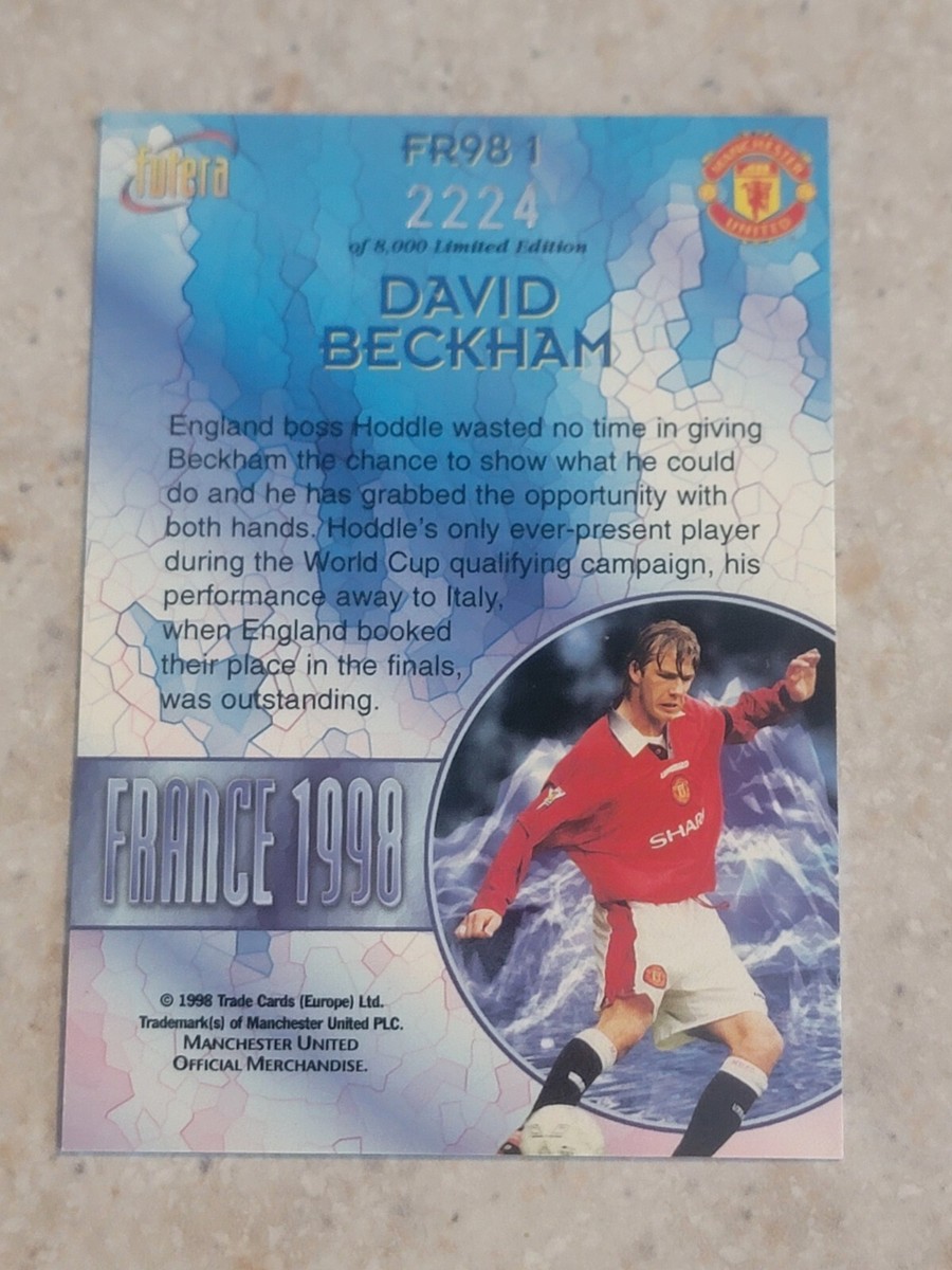 David Beckham 1998 Futera France 1998 Manchester United | eBay
