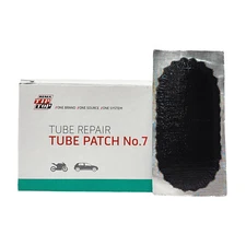 REMA No. 7 (B-7) Oval Tube Patch, 30 Units of 3x1-1/2-in, Black Feather Edge