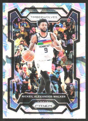 2023-24 3287B Panini Prizm CRACKED ICE PRIZM Nickeil Alexander-Walker Minnesota
