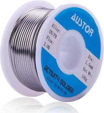 AUSTOR 60-40 Tin Lead Rosin Core Solder Wire for Electrical Soldering (1.5Mm, 10