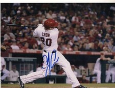C.J. CRON ANAHEIM ANGELS SIGNED AUTOGRAPHED 8X10 W/COA
