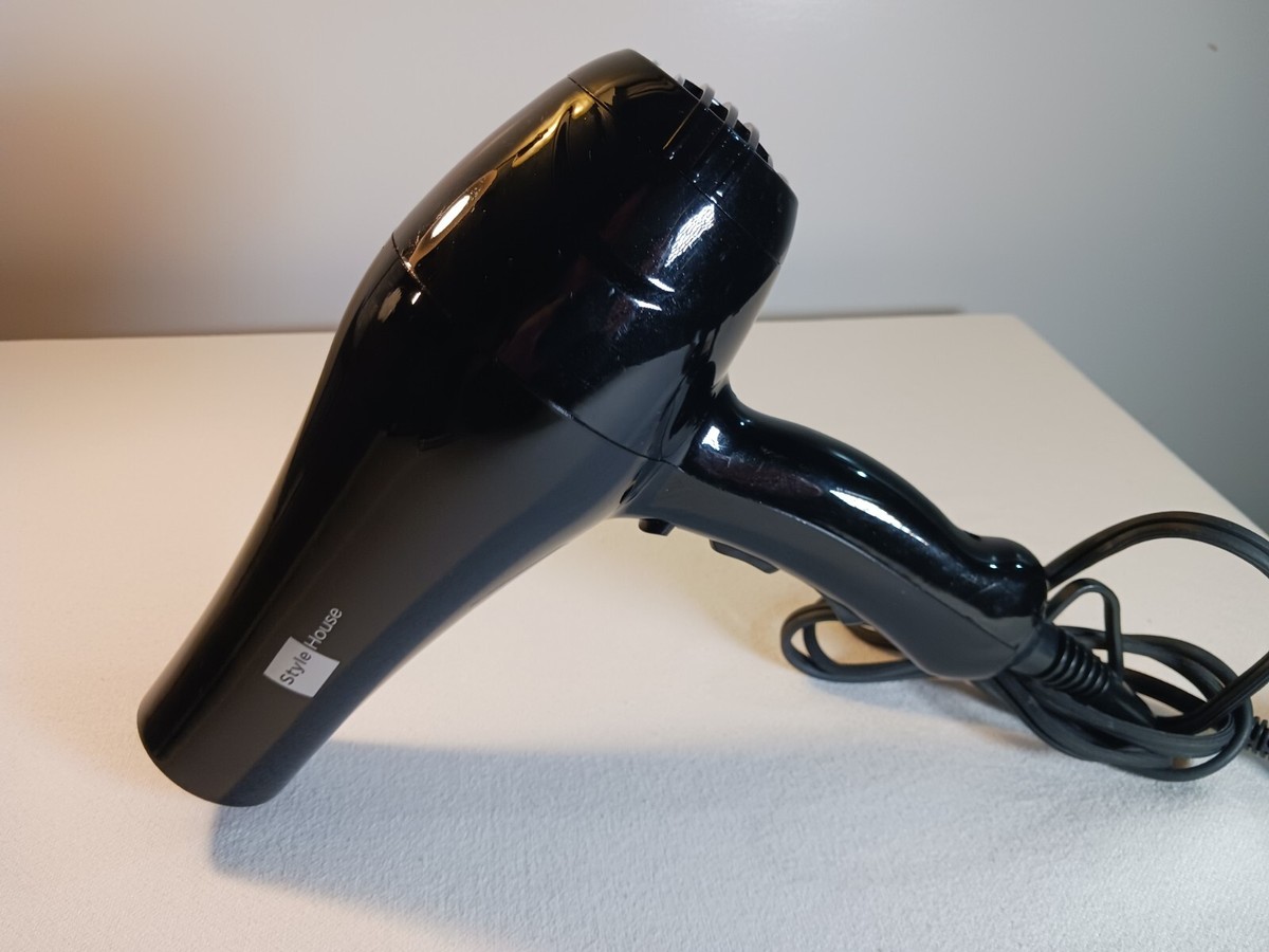 STYLE HOUSE Hair Dryer RH 1817 Black 1875W Professional Full-size Ionic  Dryer