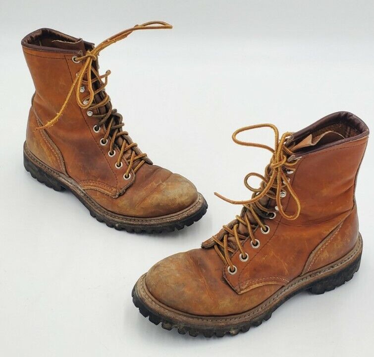 RED WING ◆Plain toe/Irish setter boots/Brown/9D 9111 Men's fashion