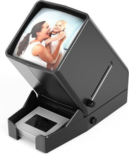 SLIDE FILM VIEWER Lighted LED Illuminated Viewing 3X Magnification 35mm 