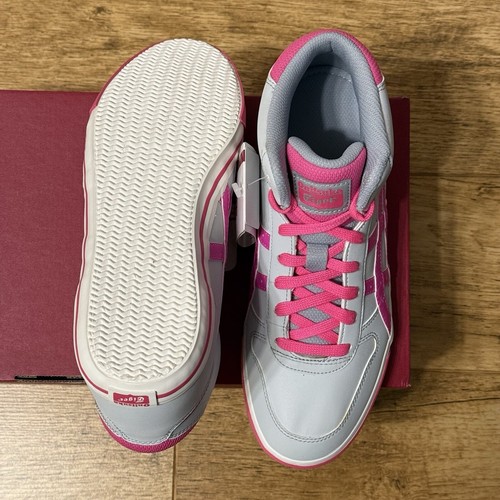 Asics Onitsuka Tiger Aaron MT GS Hi Top Trainers Sneakers UK5.5 EU39.5 Grey Pink - Picture 11 of 24
