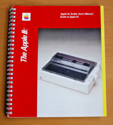 Apple IIC Scribe User's Manual