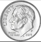 2015 P Roosevelt Dime Gem BU US Coin From Obw 29a