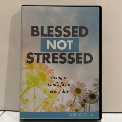 Blessed Not Stressed DVD Joel Osteen Christian life advice religion inspire NEW!