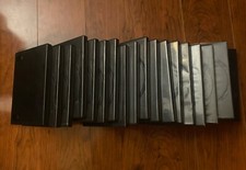 Empty Black Standard DVD/Blue Ray Storage Cases Lot Of 18
