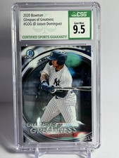 2020 Bowman Glimpses of Greatness  #GOG-JD Jasson Dominguez CSG 9.5 Gem Mt NICE!