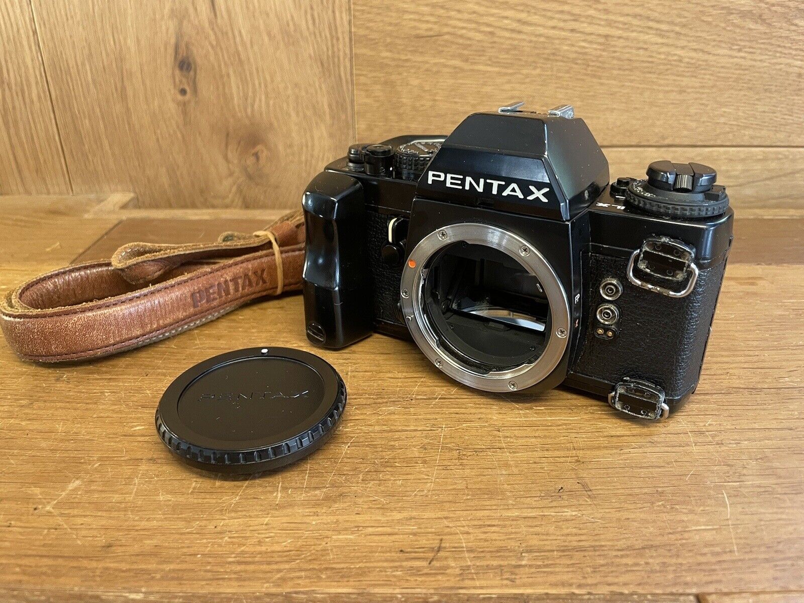 *Exc+5 w/ Grip & Lugs & Rare Strap* Pentax LX Late Model Film Camera Body  /Japan