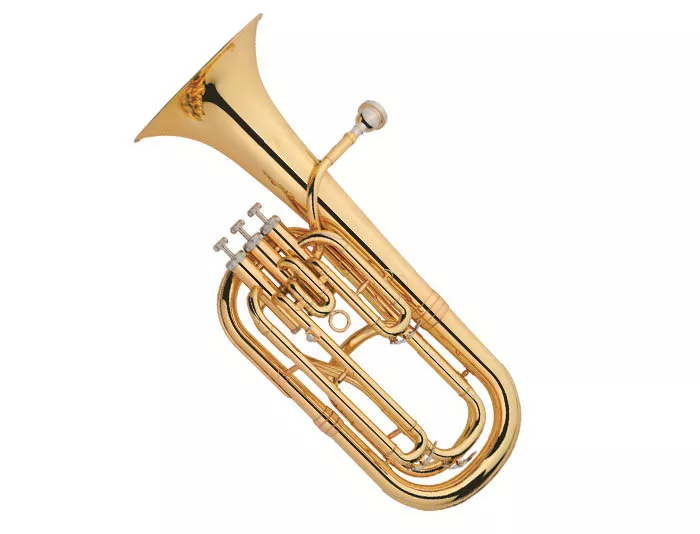 Baritone Horn Outfit B Flat Bb Key Brass Instrument With Case,Mouthpiece