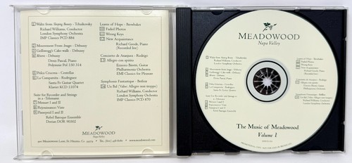 Meadowood Napa Valley - The Music of Meadowood Volume 1 Classical Music CD - Bild 3 von 4