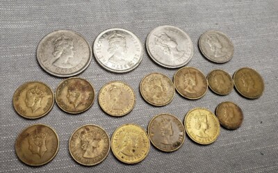 Antique Hong Kong Coin Lot 1949-PRESENT KING George VI Queen