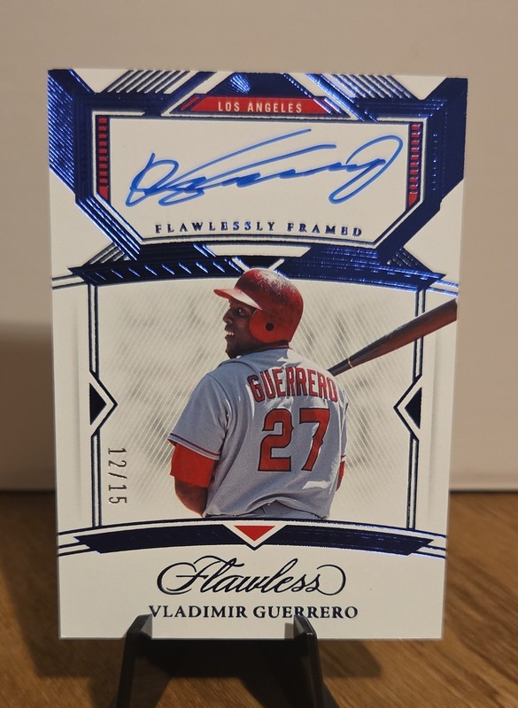 2023 Panini Flawless - Flawlessly Framed Signatures Vladimir Guerrero /15 Auto